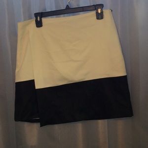 Vince Camuto faux leather faux wrap skirt NWT